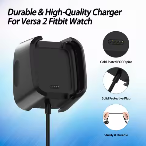 Smart Watch USB Charger For Fitbit Versa 2 Charging Cable For Fitbit Versa 2 Charger Dock Stand Crad