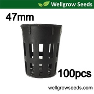 47MM Hydroponic Mesh Pots / Hydropots / Net Pots / Net Cup / Pot Hidroponik (100 pieces)