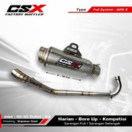 Racing Kolong Exhaust - PNP KPH - type Gen 3 - by CSX factory muffler