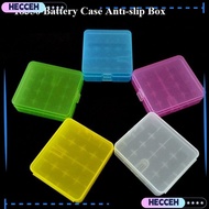 HECCEH 18650 Battery Box, Plastic Anti-slip Battery ,  Coloful 4 AA AA Battery Holder Storage 18350 