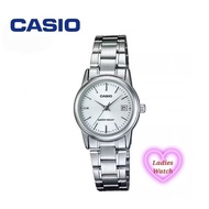 [2 YEARS WARRANTY] Casio Women's Watches LTP-V002D-7A Stainless Steel Women's Watches Jam Wanita Cas