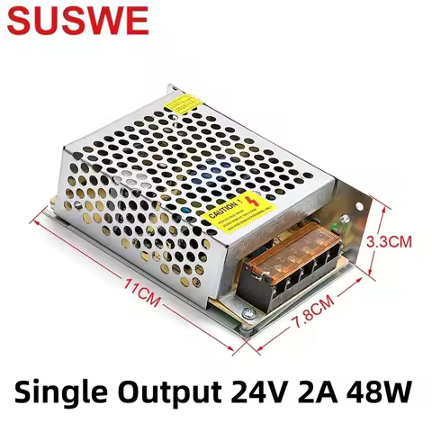 SUSWE Switching Power Supply Transformer AC-DC Power Supply 110V to 24V 220V To 24V 2A 48W