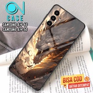 Mistercase11 Case SAMSUG A14 4G 5G - Casing SAMSUNG A14 4G 5G Motif [DRAGON] Case hp Glossy Casing H