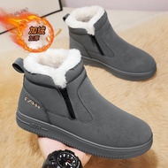 High-Top Men's Shoes Winter Plus Velvet Thickened Snow Boots Cotton Shoes F916