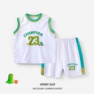 Children's Basketball Wear Sports Suit Boys and Girls Summer Quick-Drying Soccer Uniform Sleeveless 