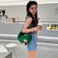 Hermes 竹子綠lindy26 🅁刻 封面的小馬吊飾不包含❗️