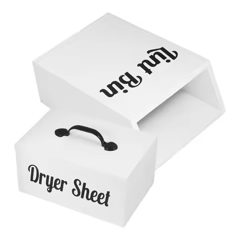 2Pcs Dryer Sheet Magnetic Storage Box Laundry Storage Container Portable Organizer for Home Office D