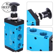 HEEPDD Hilitand 1/4  NPT Momentary Push Button 3 Way 2 Position Pneumatic Control Mechanical Valve 4