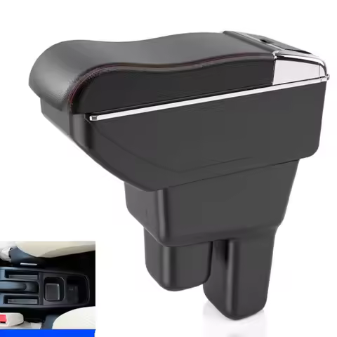 NEW For Honda Jazz Armrest For Honda Fit Jazz 2 Car Armrest Box 2008 - 2013 Arm Storage Box car Acce