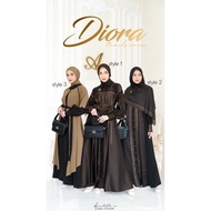Gamis Mom Diora Family Series Obsidian Black by Aden Hijab