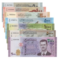 Fidelity Asian Banknote Set Syria 7 Pieces/Sheet (50-5000 Pounds) Banknote Large Set New Abroad Genu
