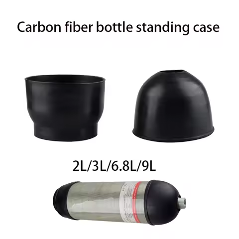 HPA 2L/3L/6.8L/9L Carbon Fiber Cylinder Tank Rubber Boots Protection Stand Cover For Compressed Divi