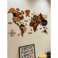 Living Room World Division Solid Wood Decoration School Office I9EK Product 3D Decorative Painting L