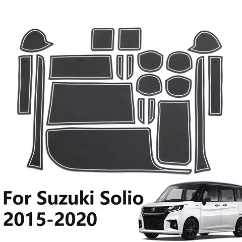 Car Door Slot Mats For Suzuki Solio 2015 2016 2017 2018 2019 2020 Car Gate Groove Pads Mitsubishi De