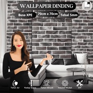WD - WG0470x70CM WALLPAPER 3D FOAM Wallfoam 3D 5mm Wallpaper Dinding 3D Motif Foam Bata More High Qu