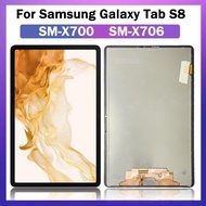 Test For Samsung  Tab S8 SM-X700 LCD Touch Screen Digitizer Assembly For  Tab S8 5G SM-X706 X706B X7