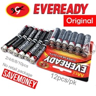 Official Eveready Super Heavy Duty R6 1.5v 2/4/6/8/10/12pcs/Pack AA Size Battery