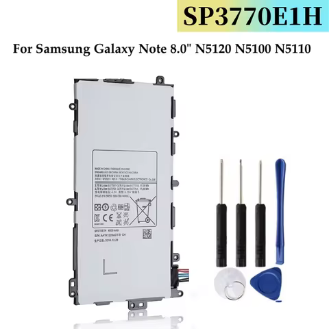 New Tablet Battery SP3770E1H For Samsung N5100 N5120 For Galaxy Note 8.0 N5110 Replacement Batteries