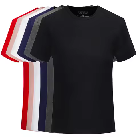 2024 Men T Shirt Brand New 6 colors Fitness Mens T-shirts O neck Man T-shirt For Male Clothing Tshir