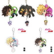 Anime JoJo Jonathan Joestar Higashikata Josuke Kira Yoshikage JOJO Keychain Accessories Pendant Badg
