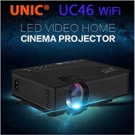 【UNIC】Authentic UNIC UC46 with WiFi Mini Portable Projector 1200 Lumens Full HD UC40+