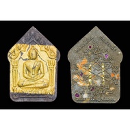 Phra Khunpaen Phong Prai Kuman Roon Millionaire 89岁制作，2560Be 帕古曼坤平大模理事版本，贴金箔双金符管 限量制作1499尊 Lp Sin ，W