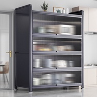 ST-🚢Kitchen Shelf Floor Multi-Layer Cabinet Locker Cupboard Storage Cabinet Multi-Functional Storage Cabinet Cupboard Si
