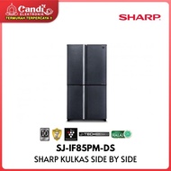 SHARP Kulkas Side by Side Kapasitas 520 Liter SJ-IF85PM-DS