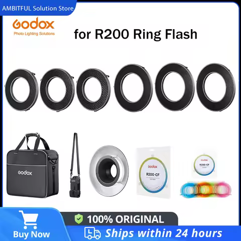 GODOX for Godox AD200 AD200Pro R200 Ring Flash Head accessories Honeycomb Grid Reflector Carrying Ba