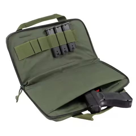 12" Gun Bag Pistol Carrier Bag with Magazine Pouches GL G2C Handgun Holster Padded Portable Gun Hand