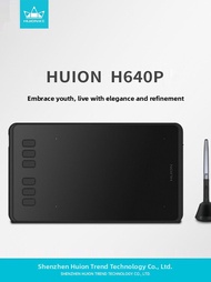 Ultra-Thin HUION H640P Digital Tablet Passive Stylus Drawing Board Pressure-Sensitive Interactive Gr