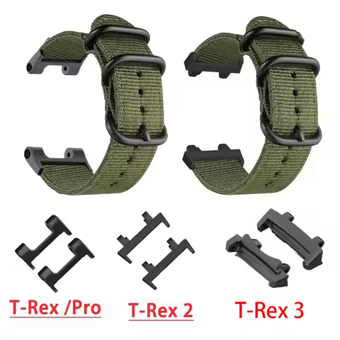 New Canvas Nylon Strap For Huami Amazfit T-REX 2 3 Smart Watch Band Sports Bracelet For Xiaomi Amazf