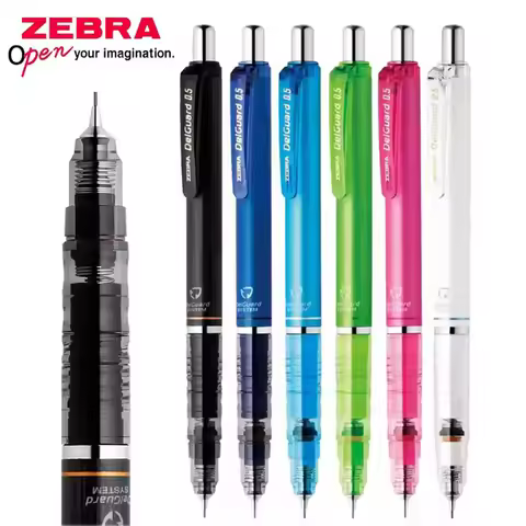 Japan ZEBRA Mechanical Pencil 0.3/0.5/0.7mm Non Breakable Core Student Activity Pencil Delguard MA85
