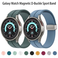 Strap for Samsung Galaxy Watch 4/5 44mm 40mm/Watch5 Pro 45mm Magnetic D-Buckle Sport Band Galaxy 4 C