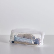 【新品】美國 Stasher 美妝收納矽膠密封袋-筆袋-白