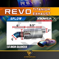 Xpower Revo Titanium Exhaust Muffler Straight Flow Sflow S Flow X Power Vios Bezza Myvi City 2inch R