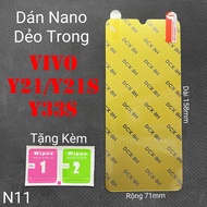 (N11)DCX-9H Vivo Y33s / Y21s / Y21 / T1x 4G Ultra Thin Flexible Nano Tempered Screen Protector