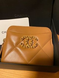 Chanel wallet cardholder caramel 22A
