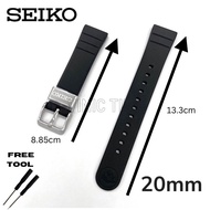 (Original) Seiko Prospex Silicone Band Black Color 20mm SNE573P1 / SNE593P1 R03S011J0