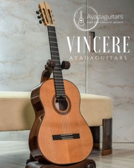 Ayada Guitars Model ‘VINCERE’ กีตาร์คลาสสิก/กีตาร์โปร่ง custom made (Cedar/Indian) แถมตะไบคริสตัล แล