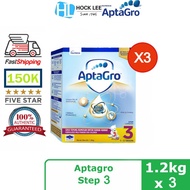 AptaGro Growing Up Formula Step 3 (1.2kg x 3)