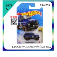 Hot Wheels UK Range Rover Diecast Land Rover Defender 90 ( Dark Blue ) 2021 HW Baja Blazers Series 1