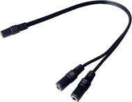 DHSKZRMJ Audio Splitter Stereo 3-Pole 3.5mm (1/8 Inch) 1-Female to 3.5mm Dual 2-Females Y Splitter A