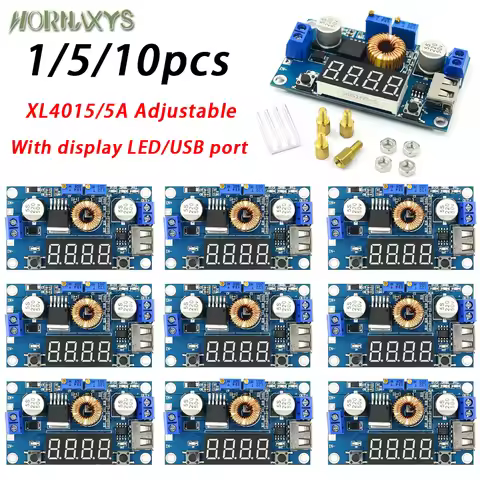 XL4015 75W DC-DC 5A Overtemperature protection Voltage Regulators Module Adjustable Buck Module With