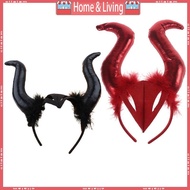 ci Steampunk Devil Horns Headband Ox Horn Headband Devil Horn Hair Hoop Halloween Tiaras Halloween D