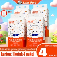 [4 PACKS] LamPure Cute tissue Air Cushion Comfortable Tissue 5120 Sheets 4 Ply Soft Deluxe Tissue
