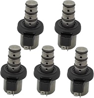 Amrxuts 5pcs F4A41 F4A42 F4A51 V4A51 Transmission Shift Solenoid Kit Set for Mitsubishi for Hyundai 