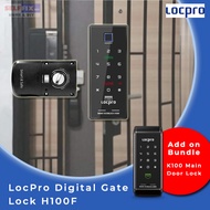 LocPro K100 Digital Door Lock + H100F Gate Lock Bundle (Free Site Inspection)