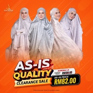 [AS-IS QUALITY] AURORA TRAVELUXE by TELEKUNG HIQMAH Telekung Travel Premium Armany Silk & Awning Lyc