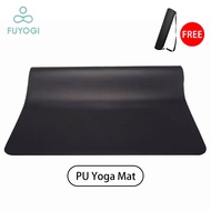FUYOGI PU Yoga Mat Natural Rubber Anti-Slip 4.5mm Fitness High Quality Materials 瑜伽垫